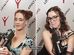 hey, check out these award-winning sluts sharing all that juicy cum gossip with lexi luna, cory chase, leana lovings, and siri dahl