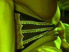 katie morgan, you're taking that load right on your big boobs now