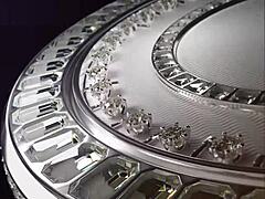 Tiara Starz with busty big tits deepthroats Rome Major's huge cock before getting banged doggystyle in interracial scene.