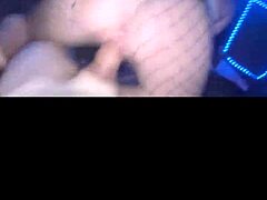 in a rough fishnet-clad encounter the blonde amateur gets pounded hard leading to a massive facial finish