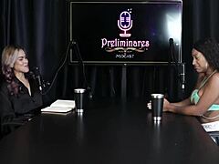 The client wanted to spank her so he did anal sex with two cocks in her ass. Vicky Menage always felt curious about this fetish in sheer red lingerie.