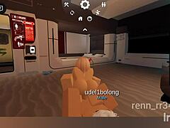 Oh wow, I can't believe she gets fucked hard by that blonde catboy in Roblox with intense blowjob action