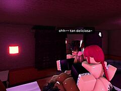 bbc tiene un trío improvisado roblox con big ass tattooed babes in group action