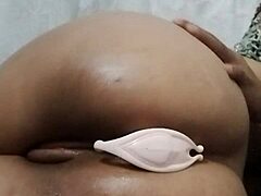 hey, check this latina stretching her big ass while masturbating 😏