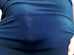 dawn's fine fat ass in tights, showing off with orgasm denial