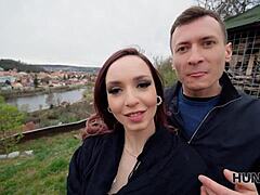 i can't believe i'm watching this beautiful pregnant czech babe in stockings get face fucked hard