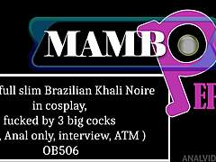 Beautifull Slim Brazilian Khali Noire Cosplay Fucked Hard By Three Big Cocks In Dap Anal