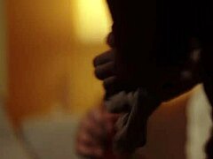 While her husband was away, she sneaks in a wild session with her ex's big black cock leading to squirting and deepthroat action