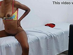 Brunette Amateur Skips Massage Work to Film Sexy Homemade Porn for Her Special Client