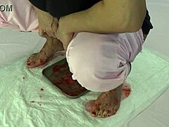 peeing on strawberries then smashing them with my cute feet 😏