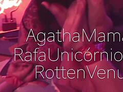 These girls dive into wet threesome sex with toys and bondage. They moan through foot fetish licking and deepthroat gagging in the bathroom.