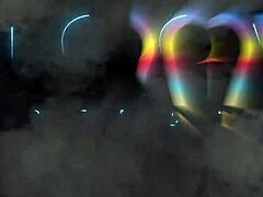 Beautiful Brazilian Aylla Mel takes three big cocks in intense double anal with gaping and riding action.