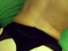 Blonde teacher in stockings teases with panties and bra in this milf fantasy scene