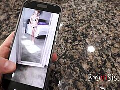 Hey, freckled girl teases stepbro with nudes but he can't hold back anymore 😏