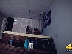 Young Beauty Gives Blowjob To Monster Cock In Steamy Sauna Encounter