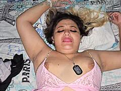 hey that blonde is getting fucked hard before bed in her pajamas 😏