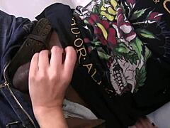 in this interracial anal video bobbi starr with dark hair teases her lover before taking big black cock deep in her ass for creampie and gaping