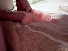 The guy cums hard inside his stepmom after rough anal 