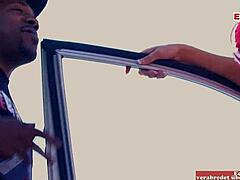 brunette teen 18+ with natural tits and curvy fat body picked up for monster big black cock interracial facial cum in mouth?