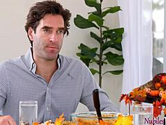 Scarlett Alexis and Tiana Blow serve up a steamy Thanksgiving treat in Family Pies S31-E4.