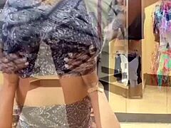 The ebony woman wore tight leggings that highlighted her big ass. It felt softer than a water bed.