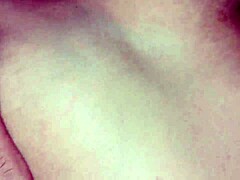 The ex-boyfriend sneaks into the room with his fat bbw girlfriend for intense fingering and fucking on the bed.