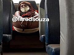 Oh my god, watch Indian crossdresser slut Lara Dsouza get wild in her sexy bus video part 2!