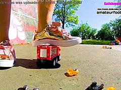 Kati's Toy Car Crush Trample Giantess Crushing Toys