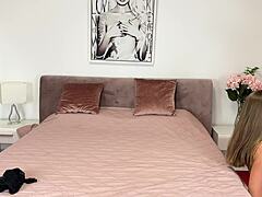 Yo, check this real backstage prep where Leo Casanova gets Dina Joy's ass ready for total anal pounding, part 2 😈🍑