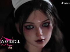 Whoa, that Halloween nurse sex doll from uloversdoll gets fucked like a dark devilish monster! 😈👻