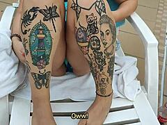 convinced a horny girl at the condo pool to come to my apartment for coffee, but really wanted to fuck her tight pussy with big cock, and she knew it, subtitled in english