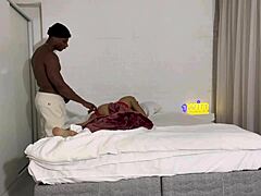 This crossdressing whore gets hungry for some tight ass action. She bends over for deep anal pounding on the bed.