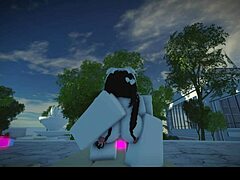 Passionate feelings surge while fucking Italian girl in Roblox part 2