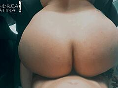 Boss cums on his curvy latina secretary's big ass after doggystyle fucking in the office as she bends over tattooed and horny