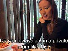 This rich gal from social media shows up in red underwear at the luxury hotel, getting pounded hard from behind and riding cowgirl style until creampie.