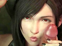 Intense Tifa Lockhart Creampie and Blowjob Scenes in Final Fantasy Compilation