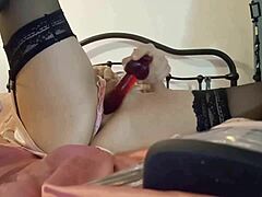 Amateur White Slut In Beaded Dress And Pink Satin Tanga Gets Fucked Doggystyle With Ass Licking