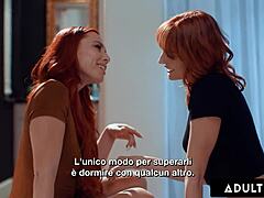 aidra fox subtly draws kenna james into a tender italian-subtitled encounter