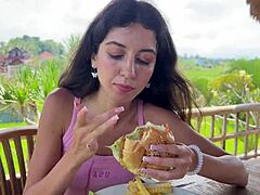 asked the waiter to cum on my face in a public cafe, contrasting how i only like to dine covered in cum during cumwalk.