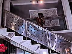 I love how my big round ass girlfriend rides me so intensely with her curvy body bouncing