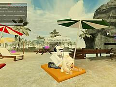 In this wild 91 roblox porn scene a blonde shakes her ass while riding in doggystyle for deepthroat anal sex