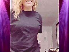 I'm shaking my booty wildly in my boyfriend's clothes, feeling so dominant and exotic!