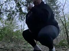 Imagine a sexy BBW taking those intense backshots from a big cock at sunset deep in the forest.