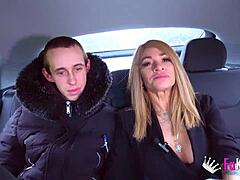 Oh man, this busty Colombian Vanesa, she's giving that young 18+ rookie the snack he really needs... like, you know, with her big tits and all that deepthroat action in doggystyle.