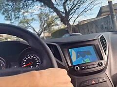 Risky Public Masturbation For Redhead Waiting At Bus Stop