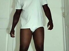 My First Masturbation Session Since August 24th This Year, Spreading in White Underwear 😏