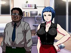 in this game, a remote controls the maid beauty with bigboobs in part 01