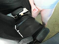 hey, watch this ginger unleash a massive cum explosion right on that chair?