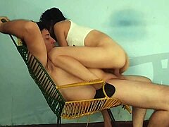 In a passionate homemade scene, the skinny gay lover gives a good cowgirl ride on big cock. He cums inside the whore pussy bareback.