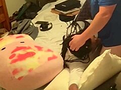 Amateur Ebony Hooks Up With Coworker In Bedroom Doggystyle After Work